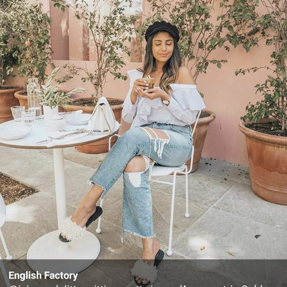 ENGLISH FACTORY STRIPES ASYMMETRICAL SHIRT S - Picture 5 of 14